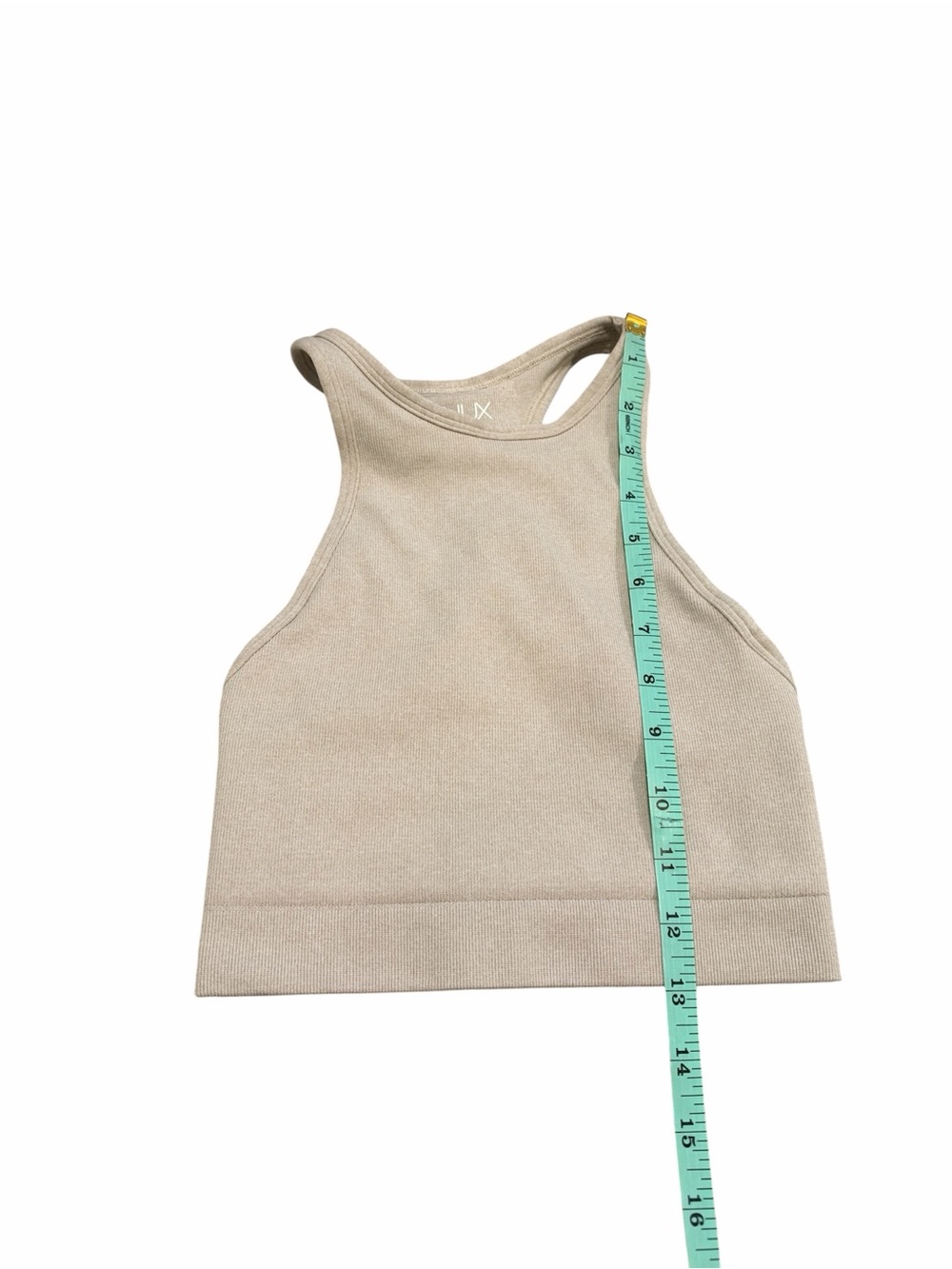 NUX Beige Racerback Sports Bra - Picture 5 of 6